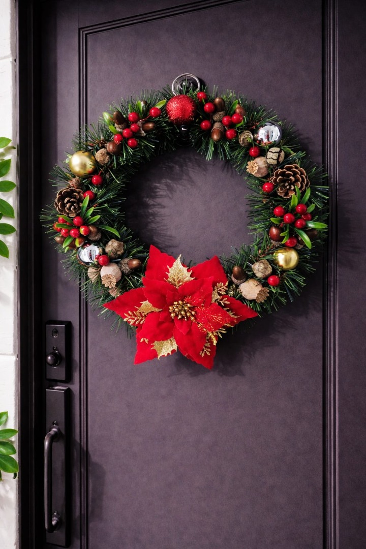 Yeni Yıl Işıltısı Kapı Süsü