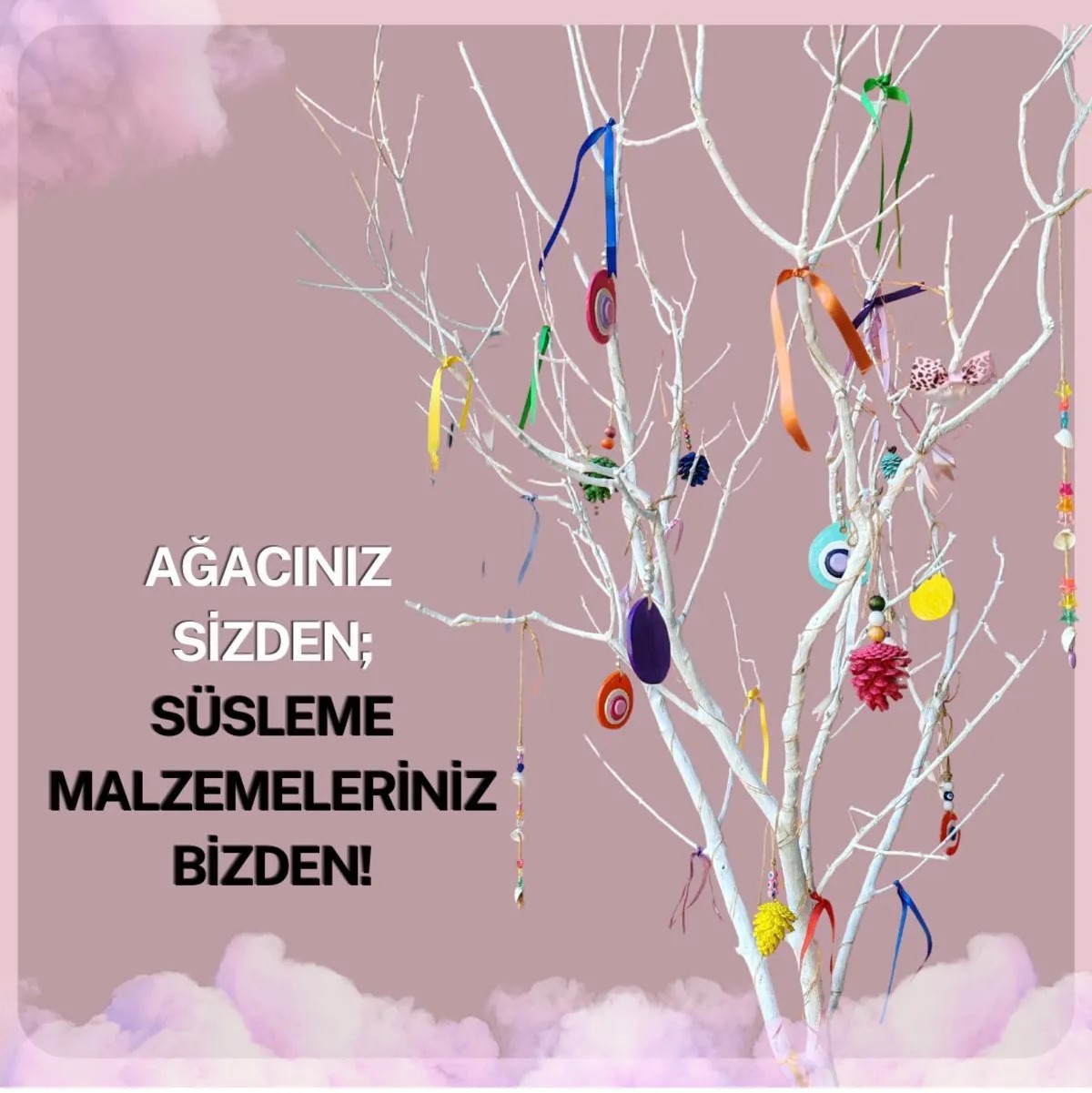 3 Adet Renkli ve Boncuklu Çam Kozalağı, Duvar Dekorasyon Ürünleri, Ev, Balkon, Bahçe ve Ağaç Süsü 1