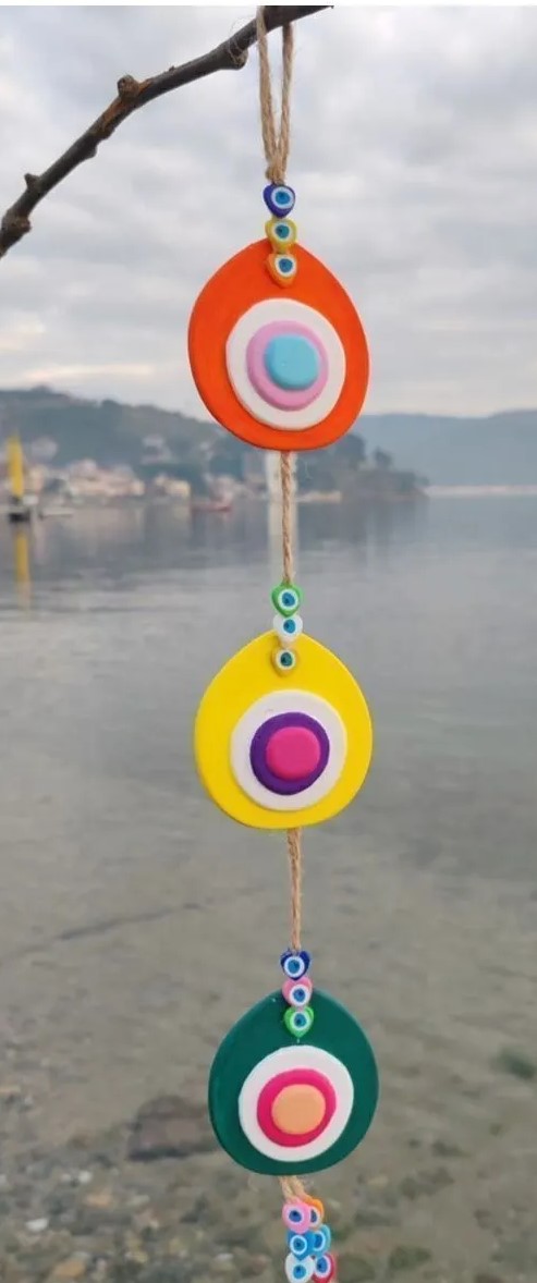 Üçlü Nazar Boncuğu Dekorasyon Süsü 2