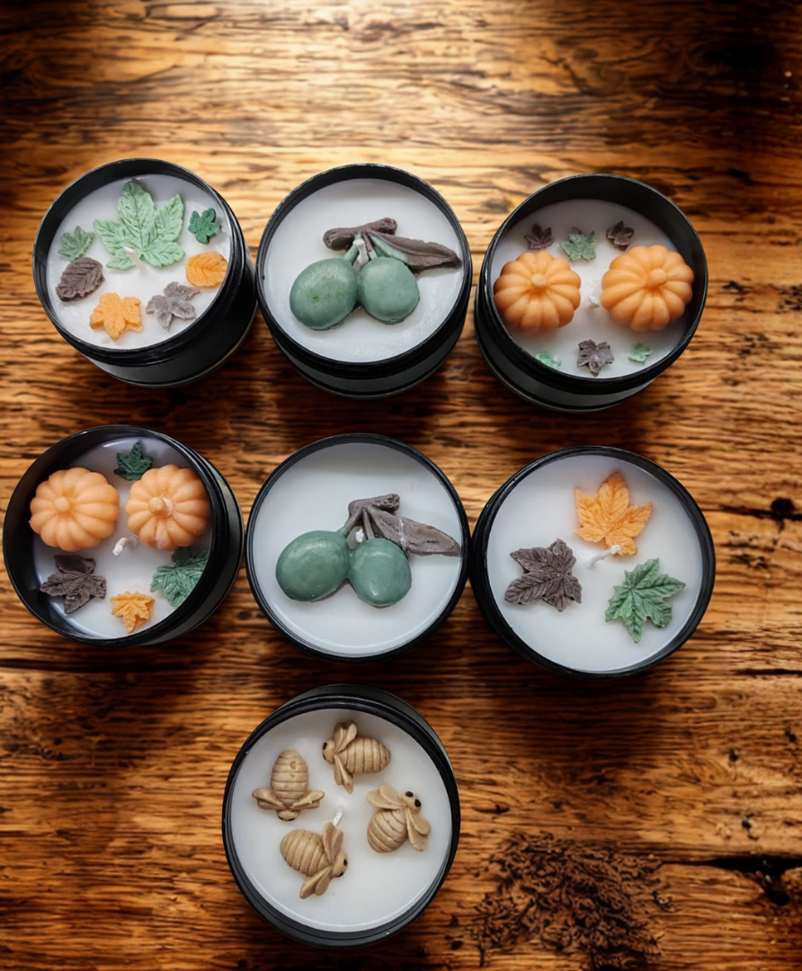 'Kavanozda Sonbahar 1' Kokulu Dekoratif Soya Mumu