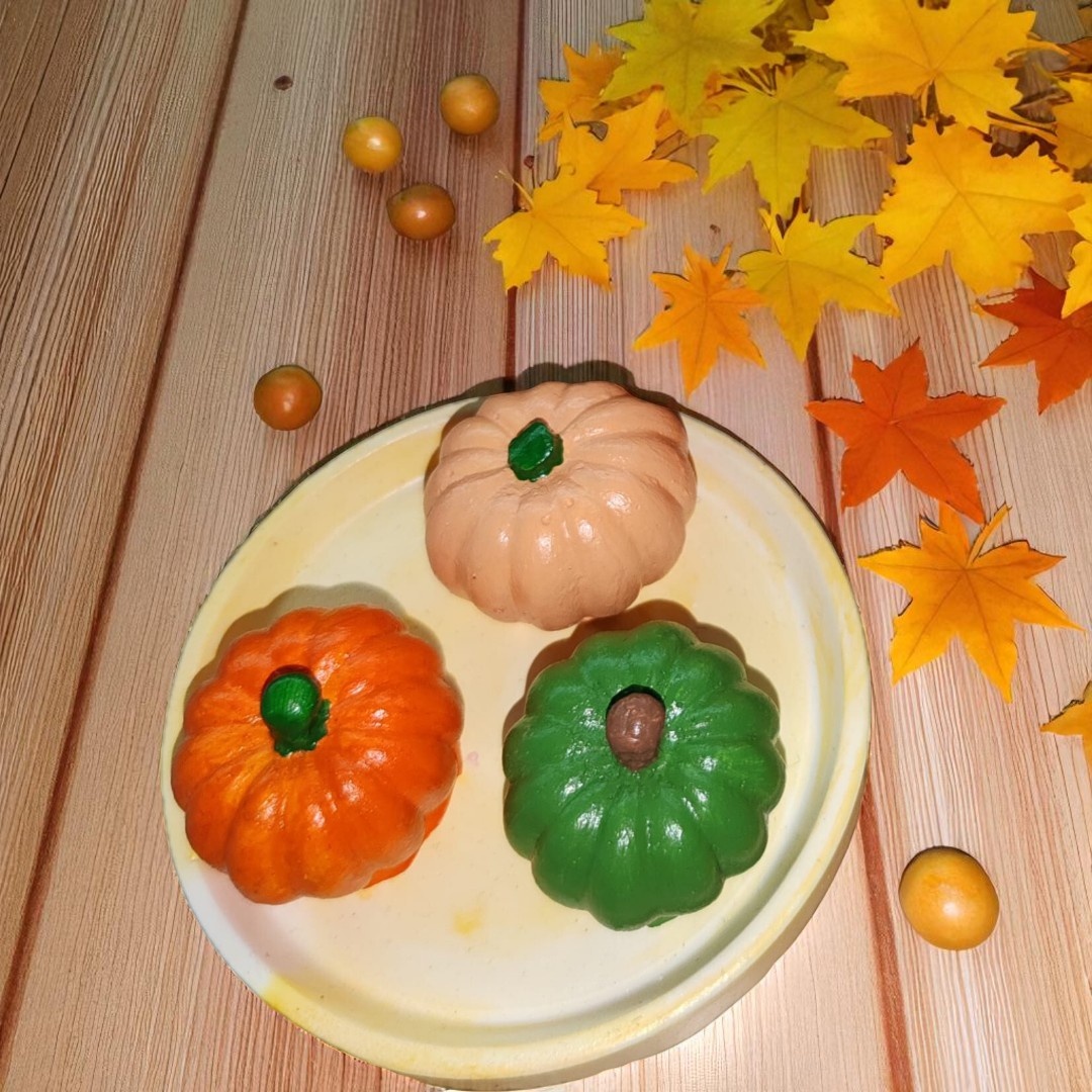 Üçlü Dekoratif Mini Bal Kabağı Seti