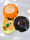 Balkabaklı Rüya Set 2 (Sunumluklu Cadı Balkabağı Evi Mum &  Minik Balkabağı Mum Set)
