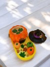 Balkabaklı Rüya Set 1 (Sunumluklu Cadı Balkabağı Evi Mum &  Minik Balkabağı Obje Set)