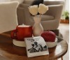 ANNELER GÜNÜNE ÖZEL HEDİYELİK SET- ( Sunumluklu Kalpli Kupa Mum- Vazoda Tasarım Gül Sabun- Kalp Mum Set)
