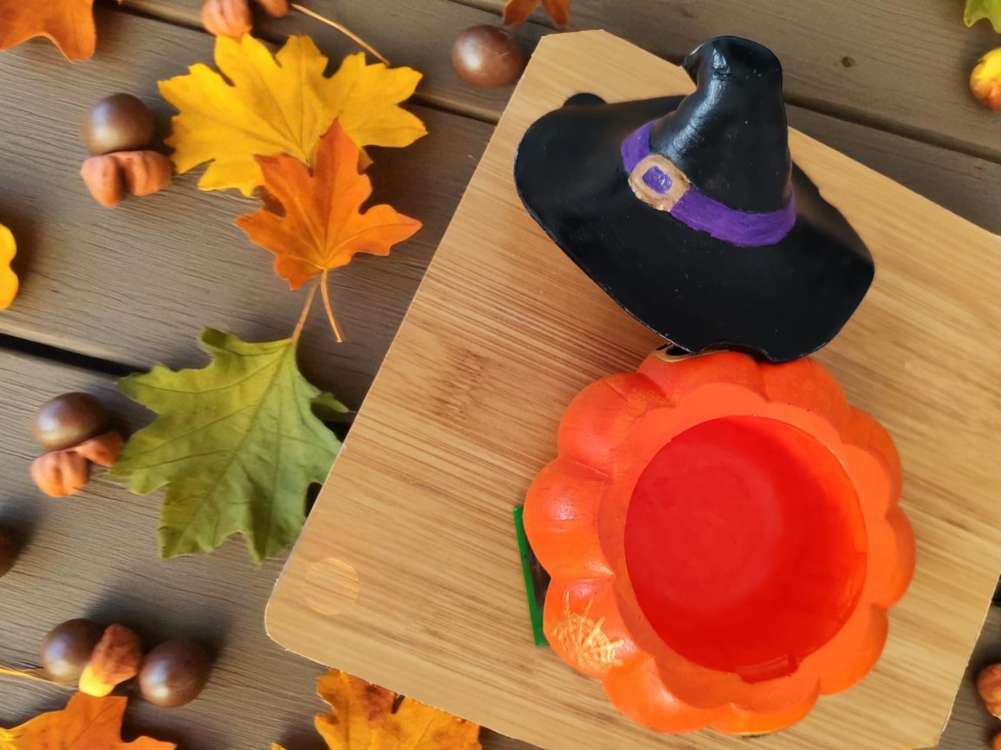 Bal Kabağı Evi & Üçlü Dekoratif Mini Bal Kabağı Seti