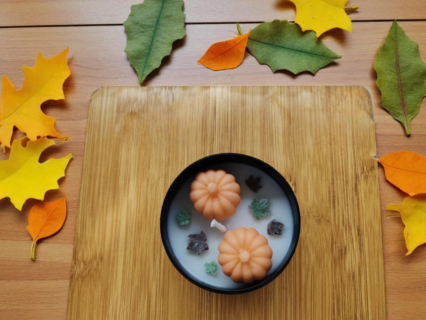 'Kavanozda Sonbahar 2' Kokulu Dekoratif Soya Mumu 