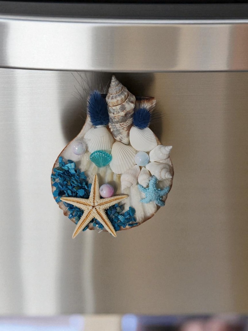 “Kıyı Masalı Koleksiyonu” El Yapımı Deniz Kabuklu Magnet 1