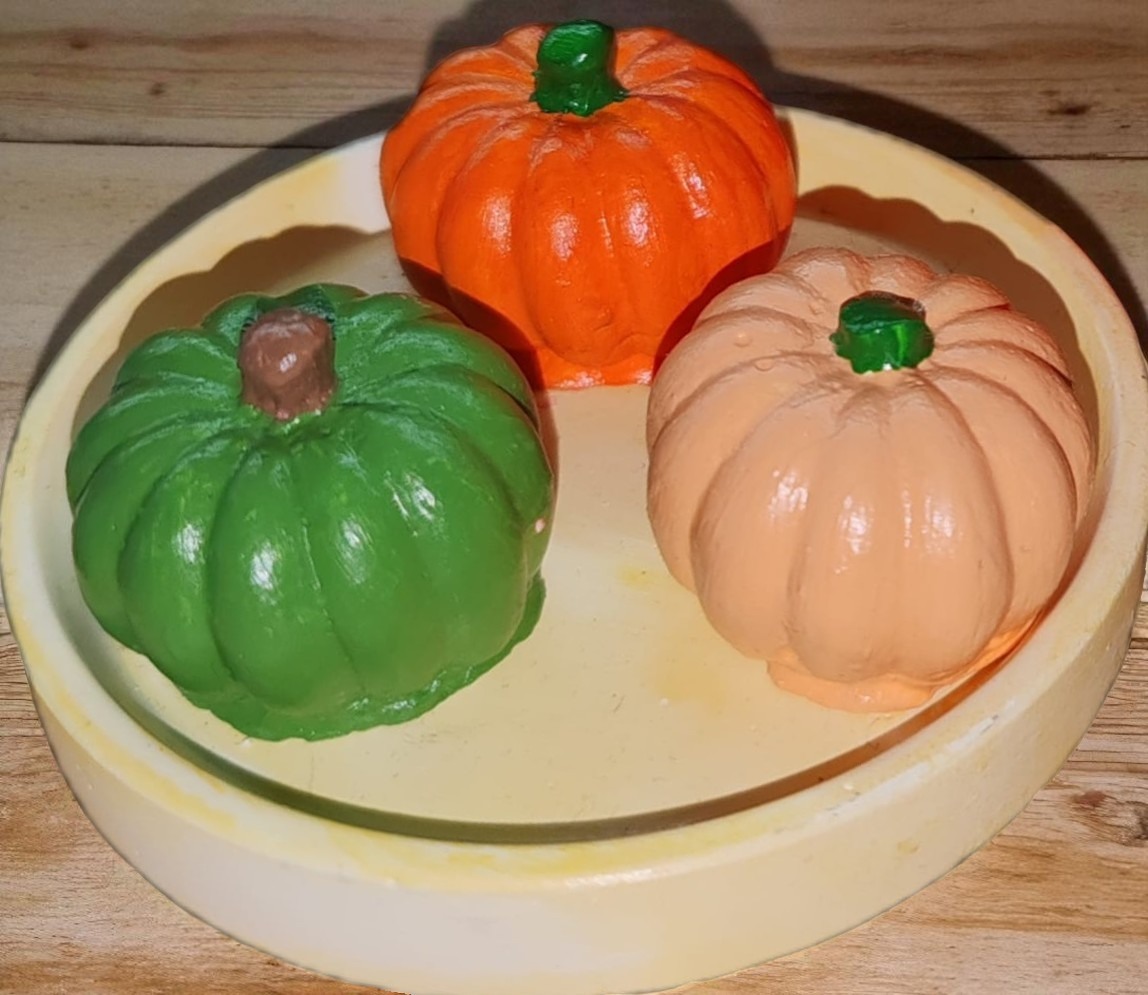 Üçlü Dekoratif Mini Bal Kabağı Seti