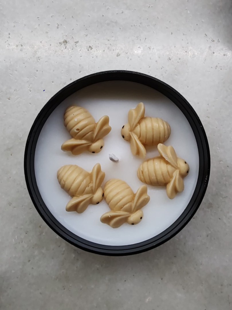 'Küçük Kovan' Kavanozda Kokulu Dekoratif Soya Mumu 100gr