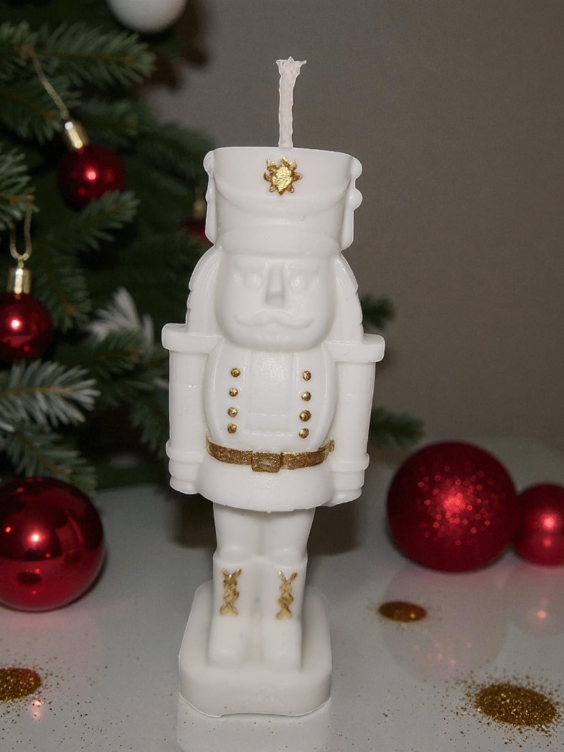 Yeni Yıl - Yılbaşı  Kurşun Asker Fındıkkıran Dekoratif Kokulu Mum