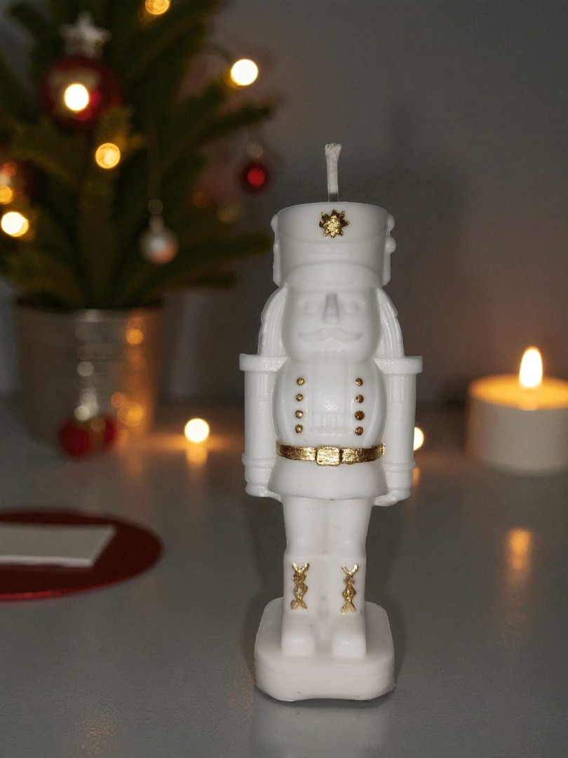 Yeni Yıl - Yılbaşı  Kurşun Asker Fındıkkıran Dekoratif Kokulu Mum