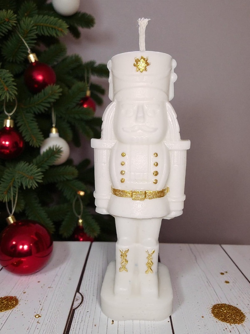 Yeni Yıl - Yılbaşı  Kurşun Asker Fındıkkıran Dekoratif Kokulu Mum