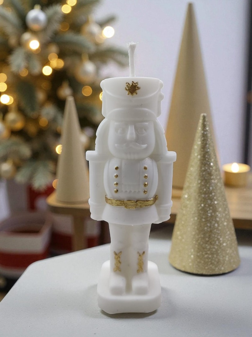 Yeni Yıl - Yılbaşı  Kurşun Asker Fındıkkıran Dekoratif Kokulu Mum