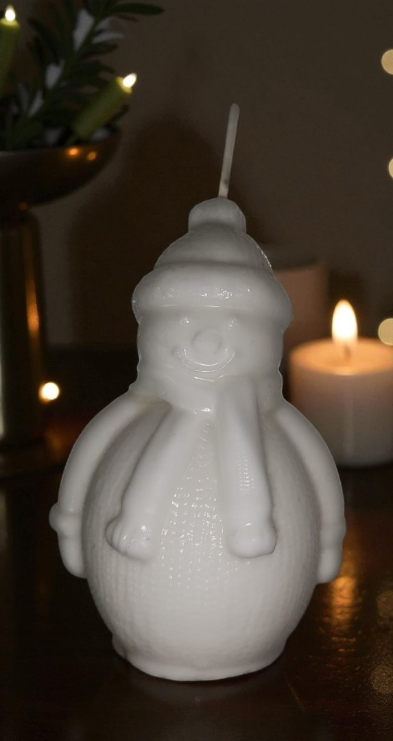 Yeni Yıl - Yılbaşı Kardan Adam Dekoratif Kokulu Mum