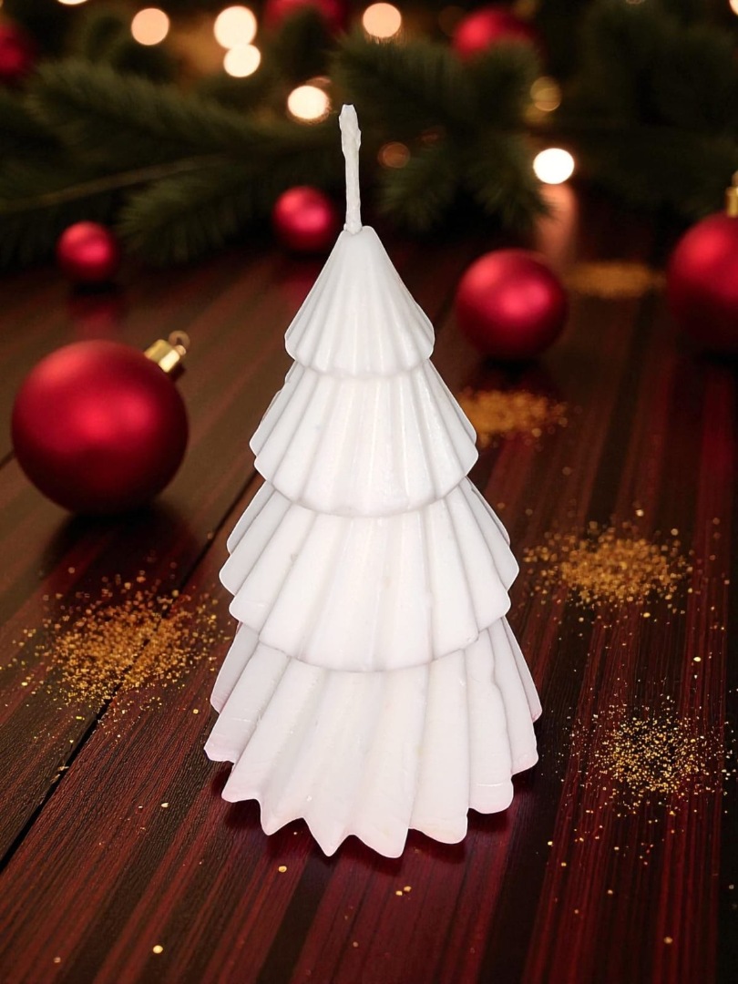 Yeni Yıl - Yılbaşı Çam Ağacı Dekoratif Kokulu Mum 9cm