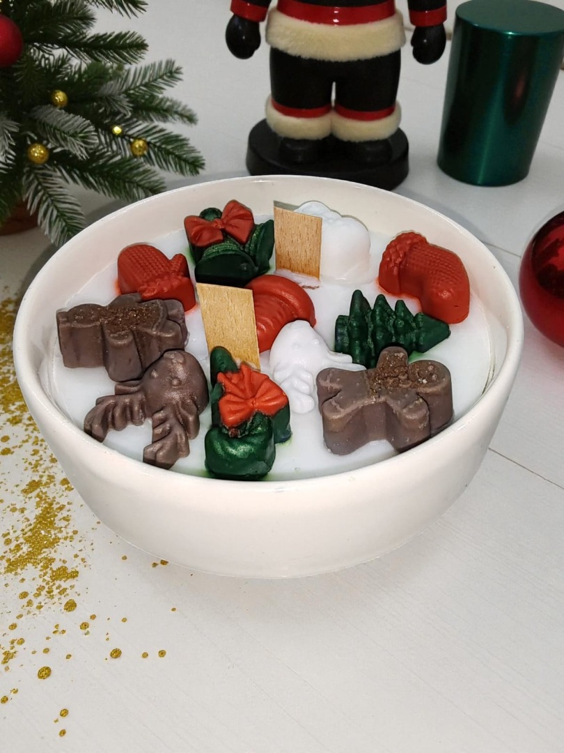 Kış Rüyası Yeni Yıl Dekoratif Kokulu Kase Mum