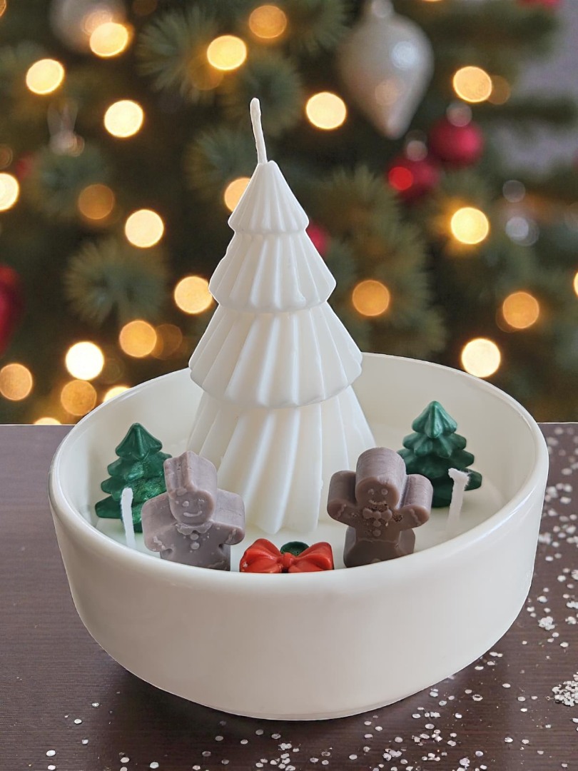 Kış Ormanı- Yeni Yıl Dekoratif Kokulu Kase Mum