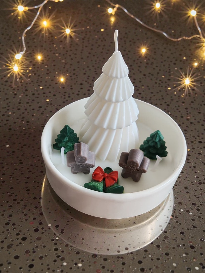 Kış Ormanı- Yeni Yıl Dekoratif Kokulu Kase Mum