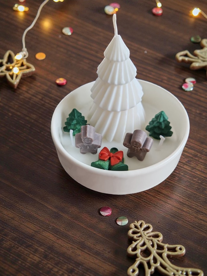 Kış Ormanı- Yeni Yıl Dekoratif Kokulu Kase Mum