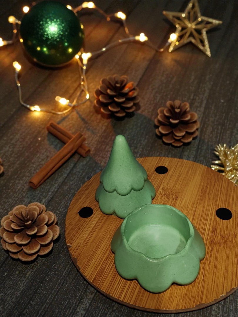 Mini Çam Ağacı Dekoratif Saklama Kutusu