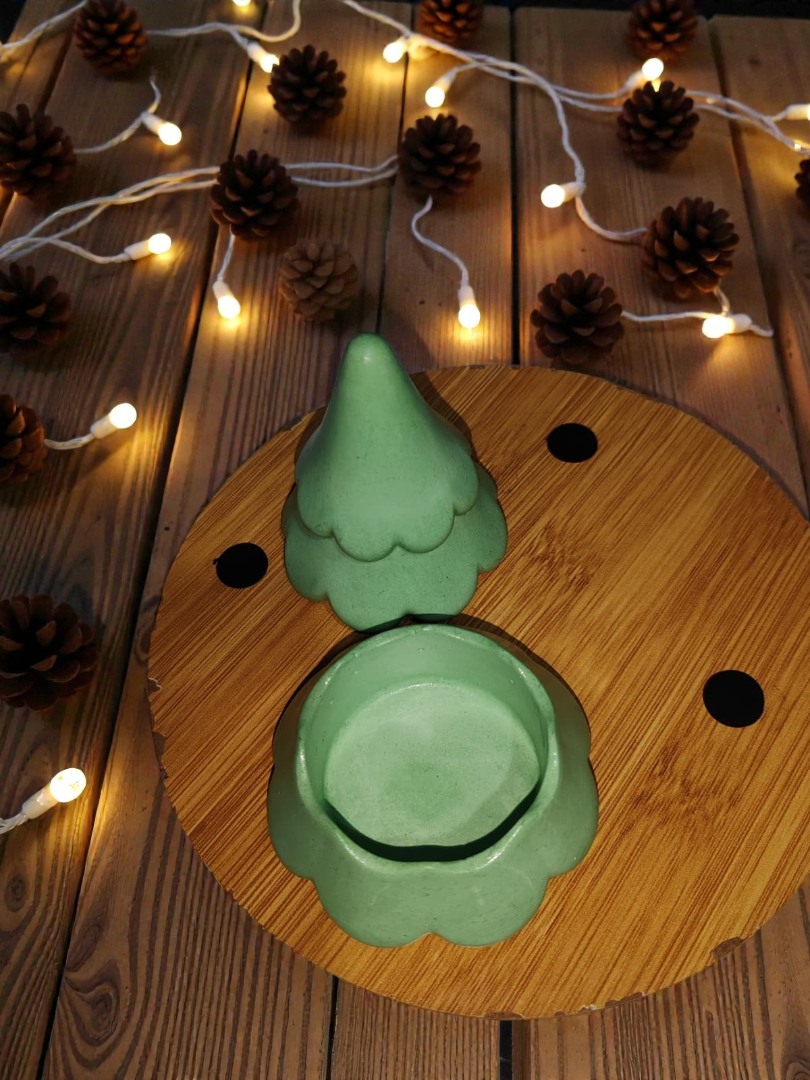 Mini Çam Ağacı Dekoratif Saklama Kutusu