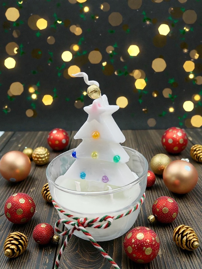 Kasede Çam Ağacı Dekoratif Kokulu Mum