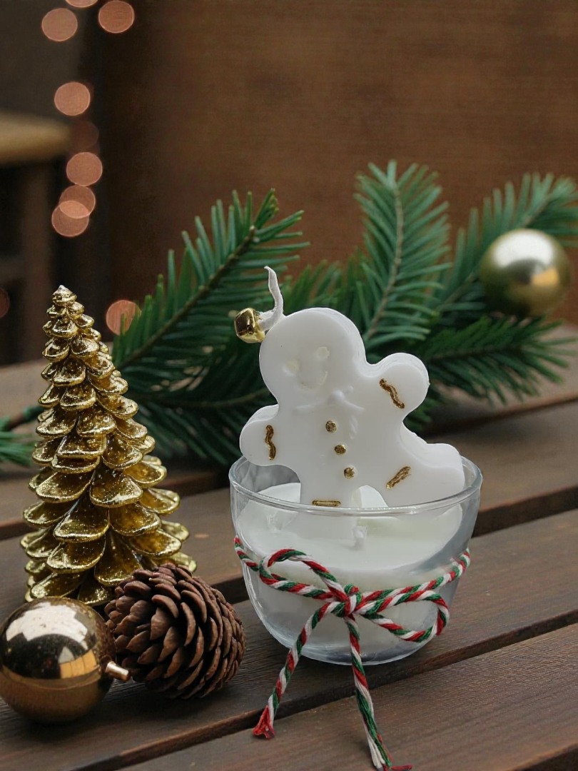 Kasede Kurabiye Adam Dekoratif Kokulu Mum