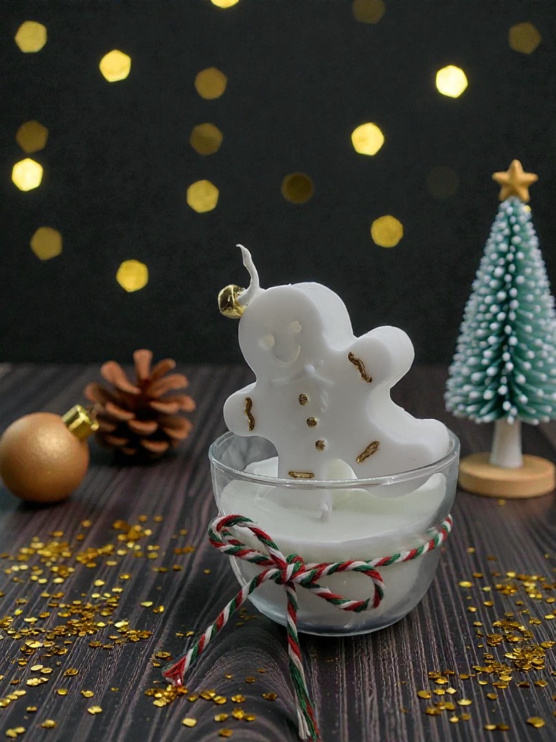 Kasede Kurabiye Adam Dekoratif Kokulu Mum