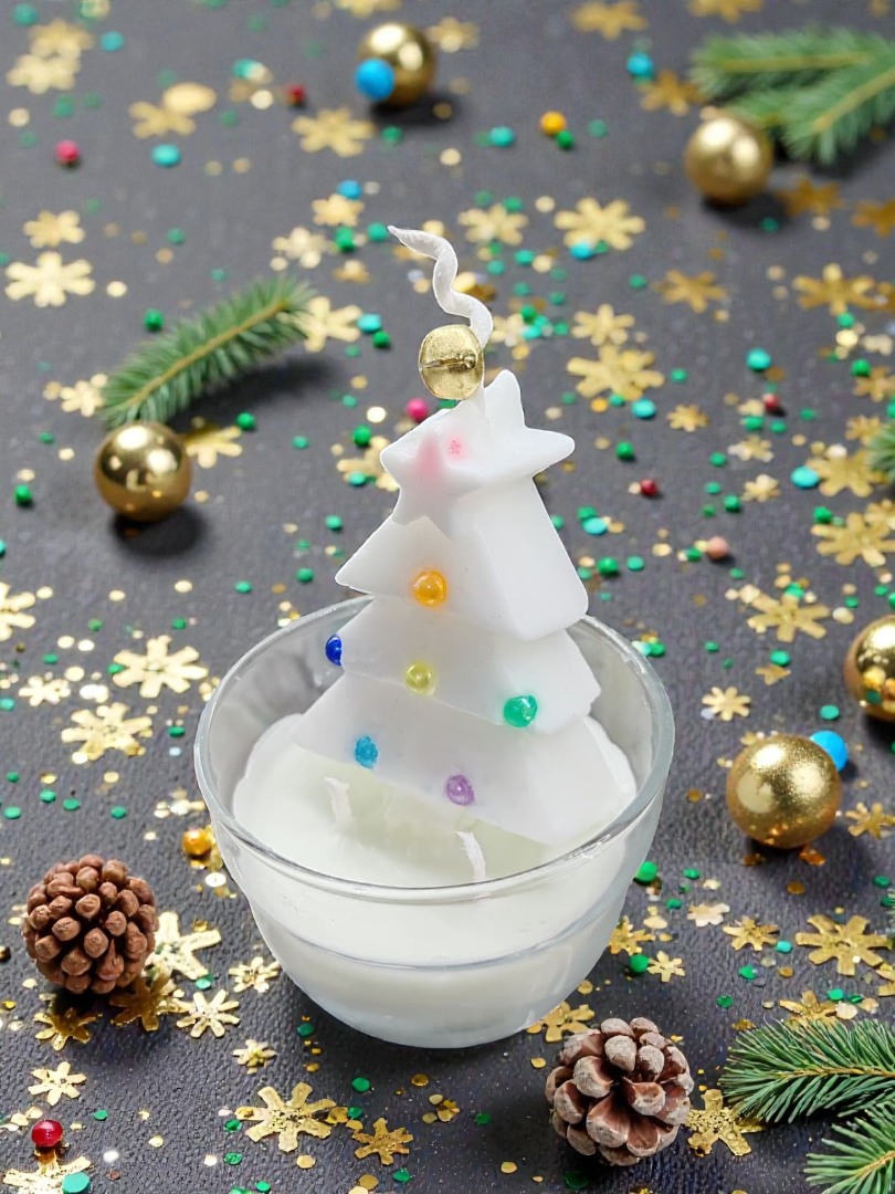 Kasede Çam Ağacı Dekoratif Kokulu Mum