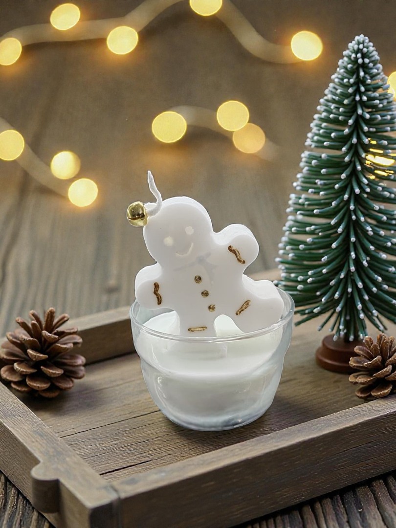 Kasede Kurabiye Adam Dekoratif Kokulu Mum