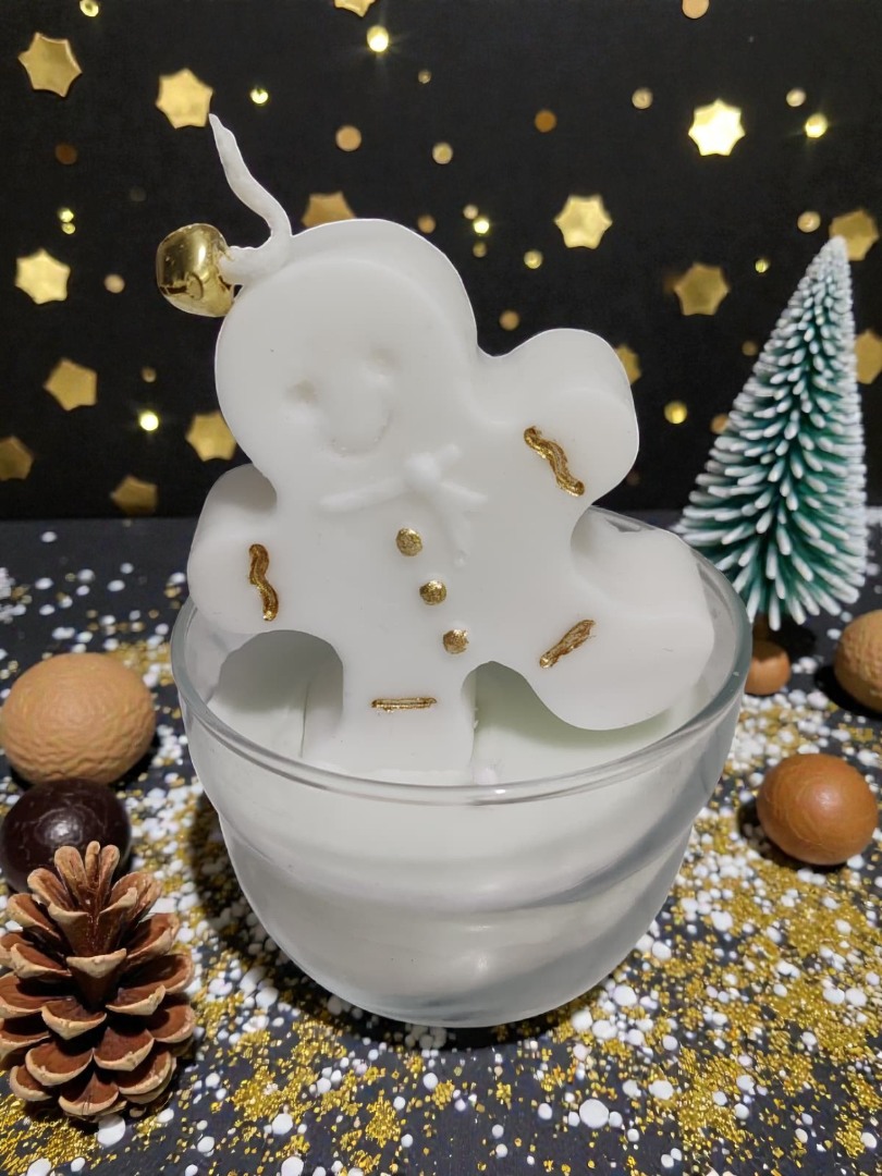 Kasede Kurabiye Adam Dekoratif Kokulu Mum