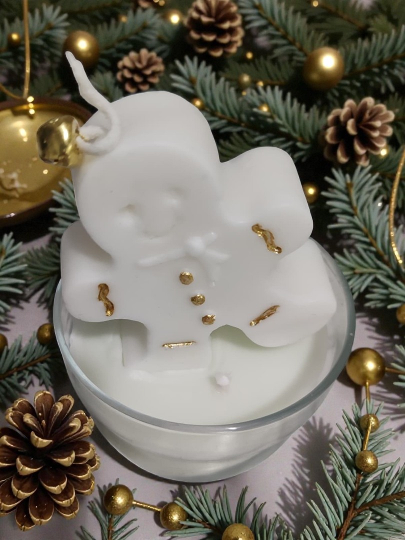 Kasede Kurabiye Adam Dekoratif Kokulu Mum