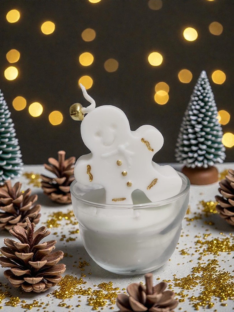 Kasede Kurabiye Adam Dekoratif Kokulu Mum