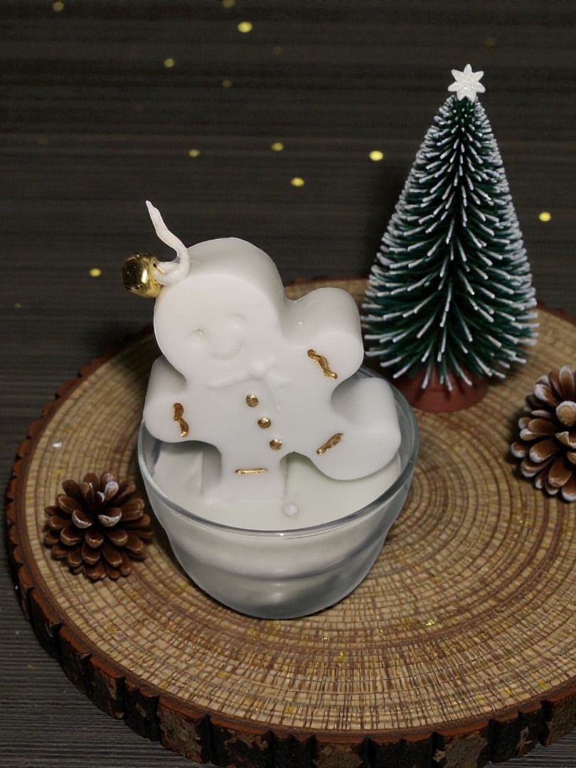 Kasede Kurabiye Adam Dekoratif Kokulu Mum