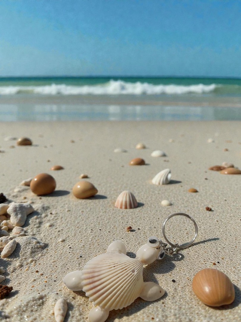 Sevimli Kaplumbağa El Yapımı Dekoratif Anahtarlık 