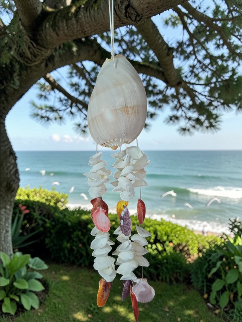 İthal Littup Deniz Kabuklu Melo Sarkaç Rüzgar Çanı